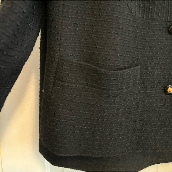 CHANEL 100% Black Wool Vintage Two-Piece Suit - RARE - Picture 7 of 11